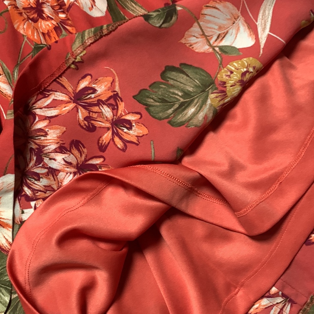 DONATING, LAST CHANCE LULU’s Dusty Rose Floral Print Skater Dress - Picture 10 of 11